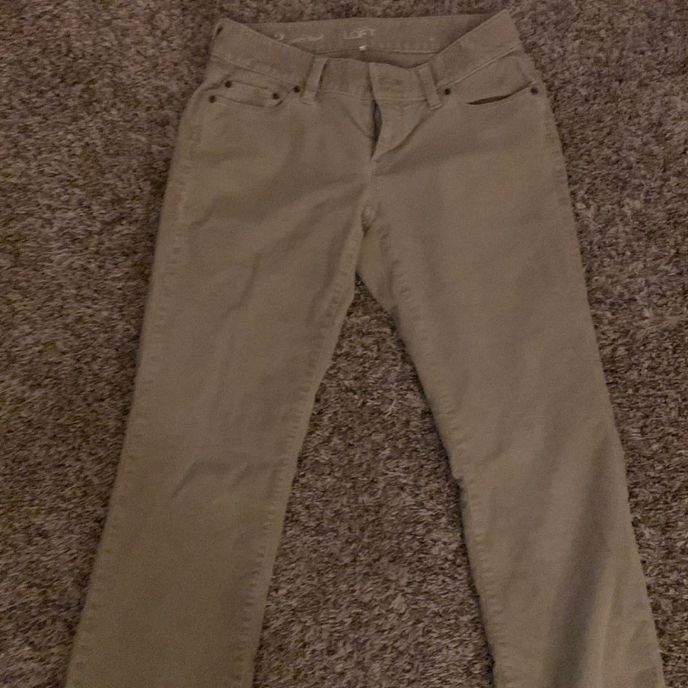 The loft corduroy boot cut jeans size 2